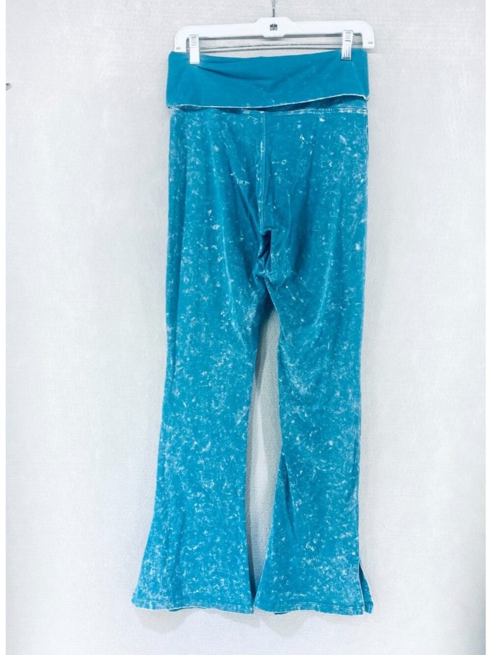 PINK Victoria Secret Sweatpants Womens M Blue Cotton Blend Tie Dye Ultra Flare - Picture 7 of 11